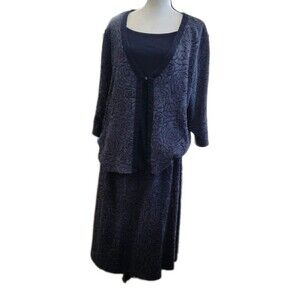 Bon Worth Jacket Blouse & Skirt Women's Size Large Great For Office Church